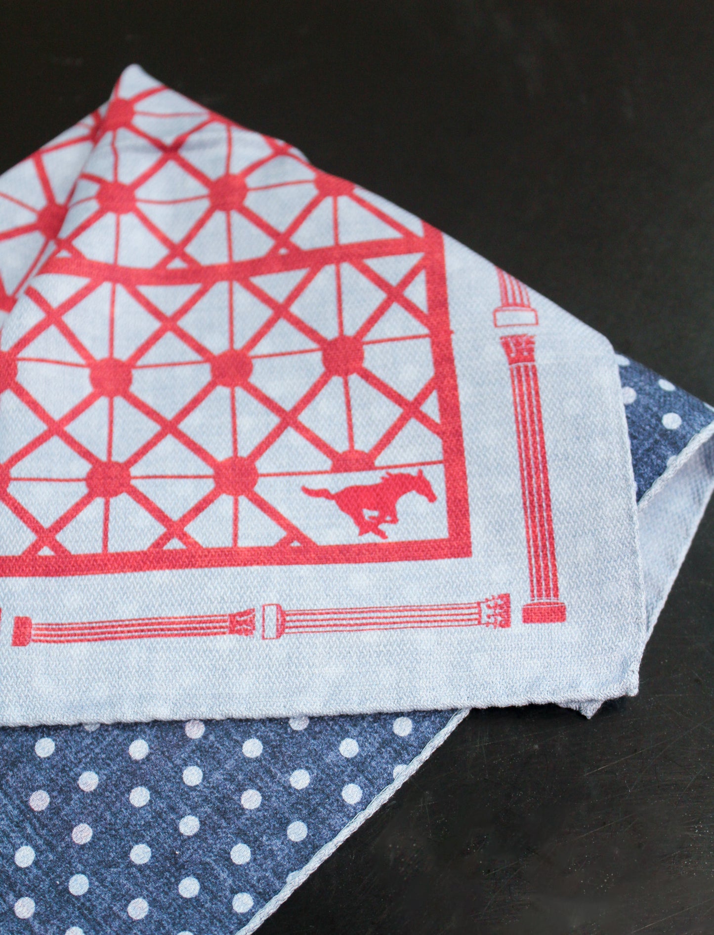 SMU Men's Silk Pocket Square