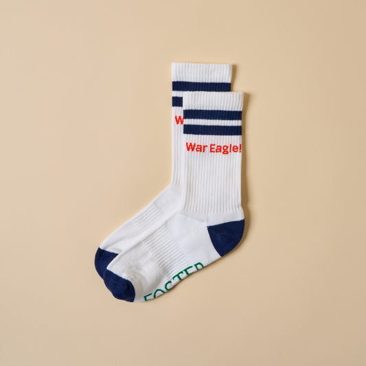 Auburn War Eagle! Collegiate Retro Crew Socks