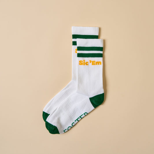 Baylor Sic 'Em Collegiate Retro Crew Socks