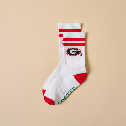 Georgia Bulldogs Collegiate Retro Crew Socks
