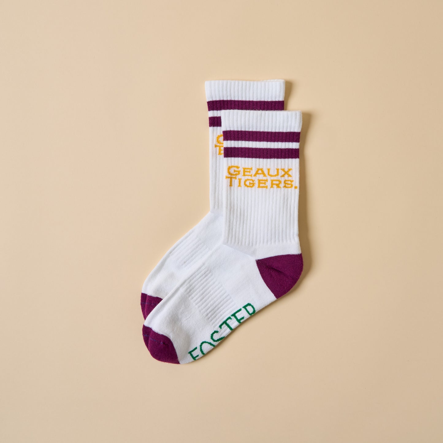 LSU Collegiate Retro Crew Socks
