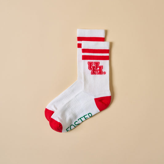 University of Houston Retro Crew Socks