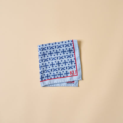 University of Kansas Silk Pocket Square