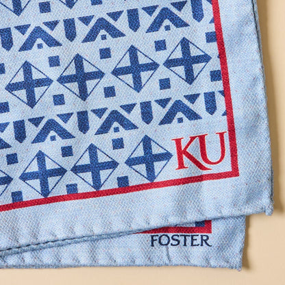 University of Kansas Silk Pocket Square
