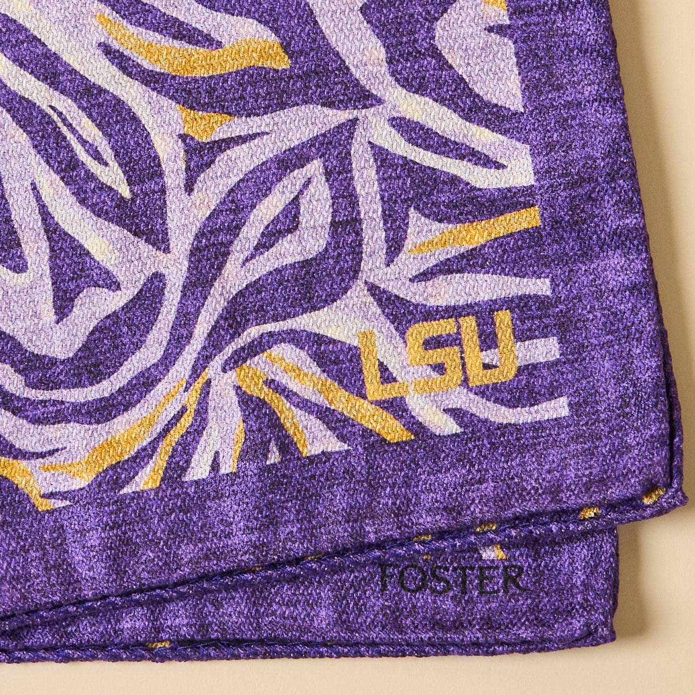 LSU Silk Pocket Square
