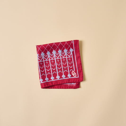 OU Silk Pocket Square