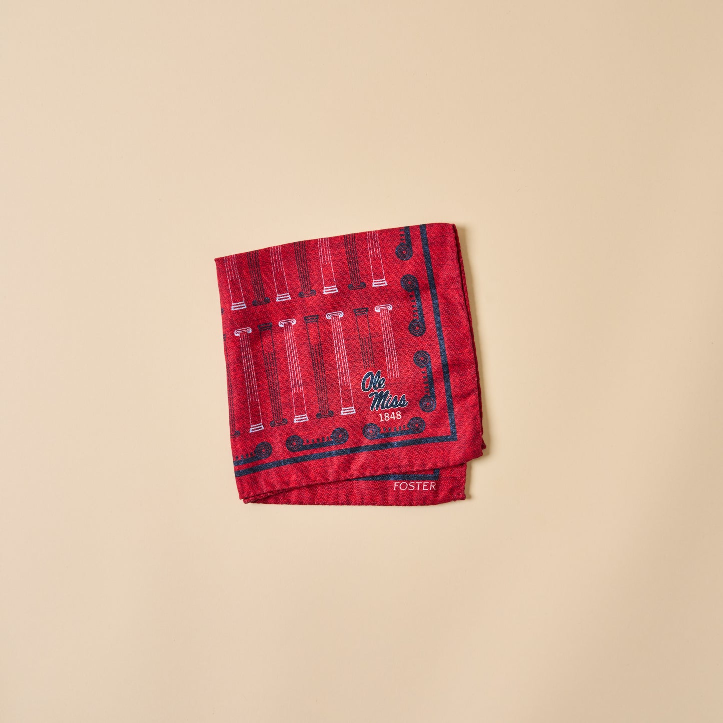 Ole Miss Silk Pocket Square