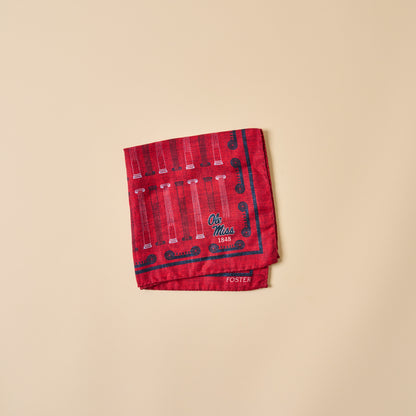 Ole Miss Silk Pocket Square