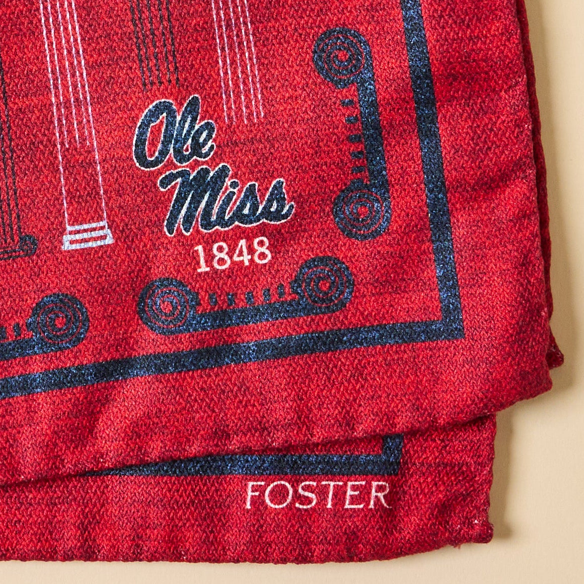 Ole Miss Silk Pocket Square