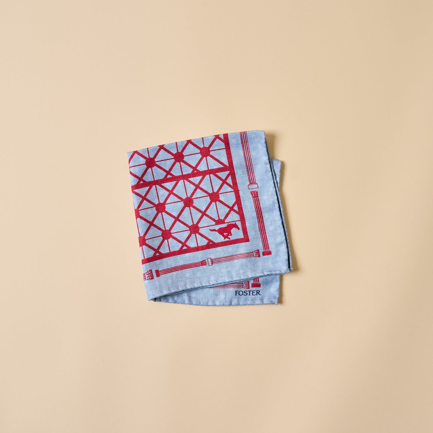 SMU Silk Pocket Square