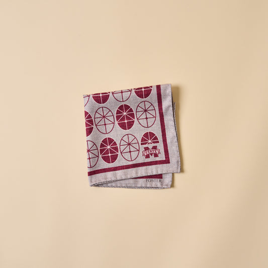 Mississippi State Silk Pocket Square