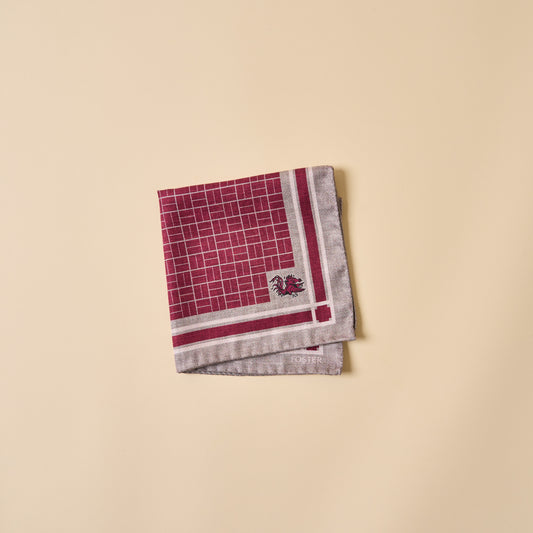 University of South Carolina Silk Pocket Square