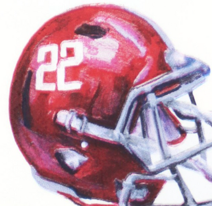 Red Football Helmet Napkin Set