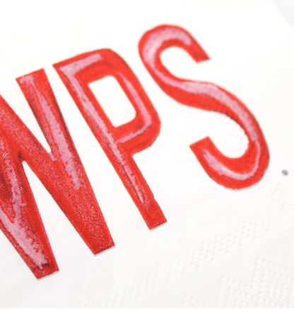 Arkansas WPS paper napkins, Arkansas WPS tailgate napkins