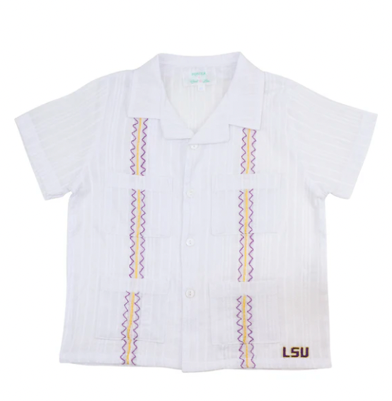 Officially Licensed LSU Guayabera