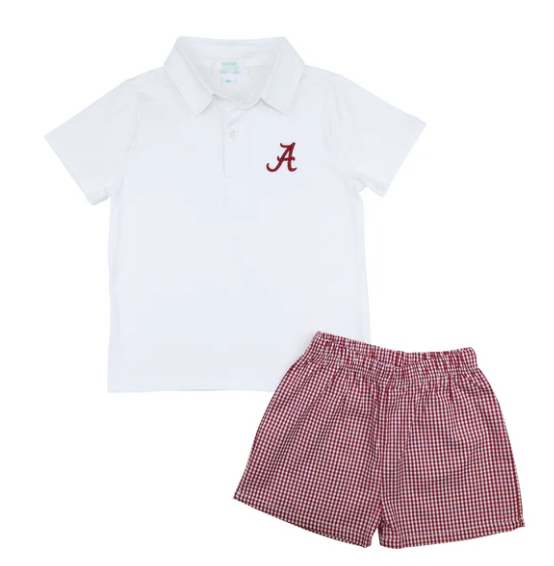 Officially Licensed Alabama Polo Short Set