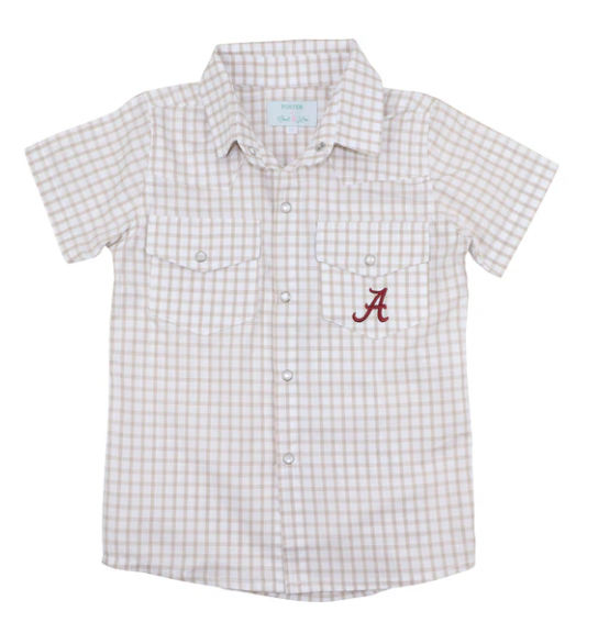 Officially Licensed Alabama Pearl Snap Shirt
