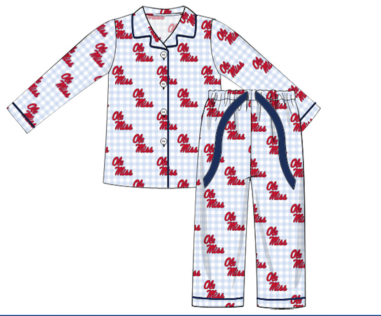 Ole Miss Pajama Pant Set