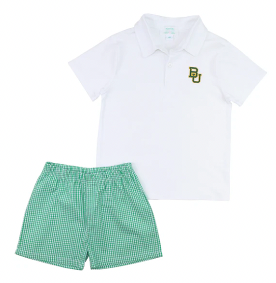 Officially Licensed Baylor Polo Short Set