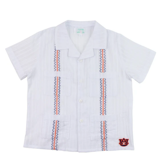 Officially Licensed Auburn Guaybera
