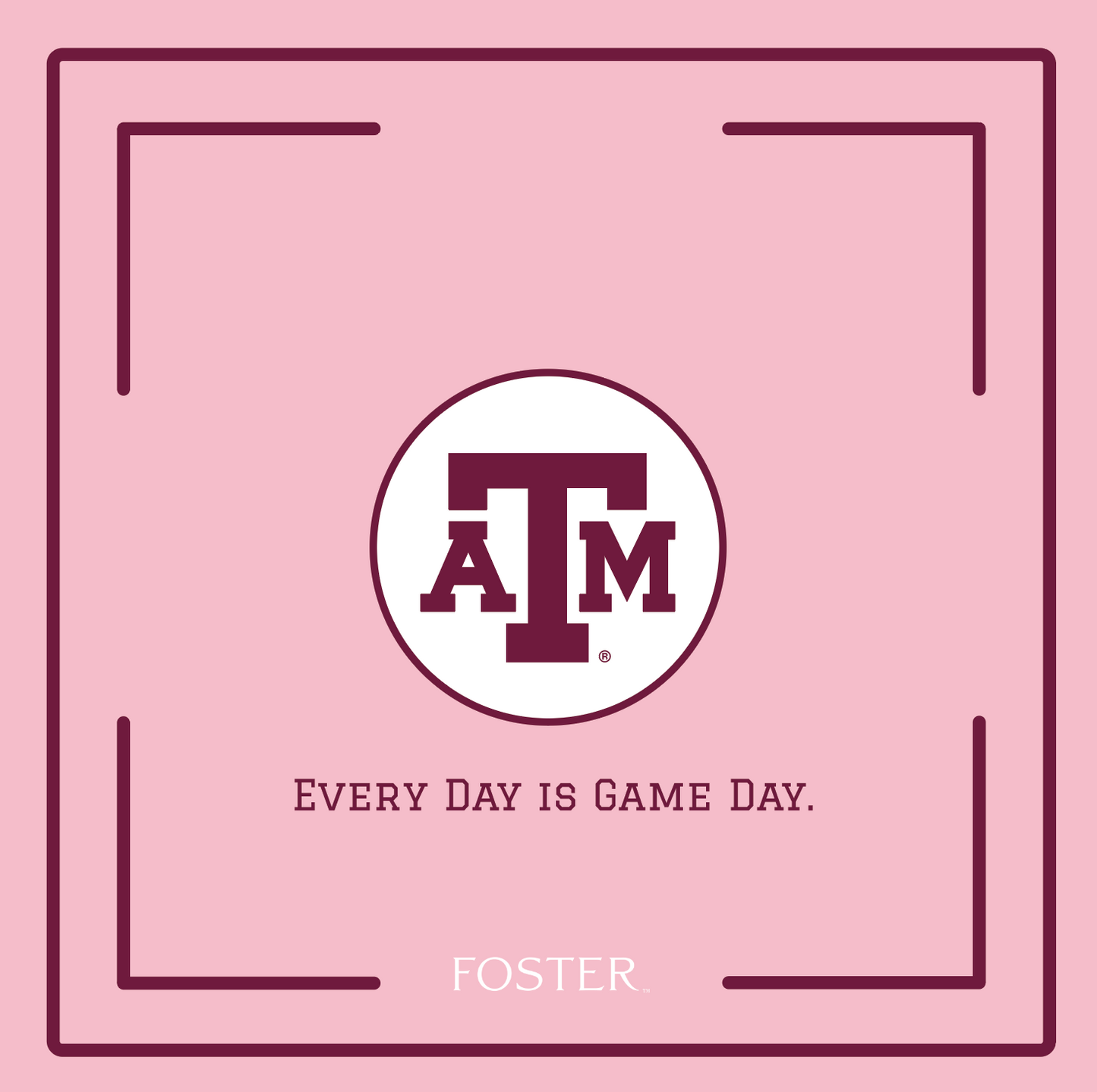 The Gig 'Em Line Mahjong Mat