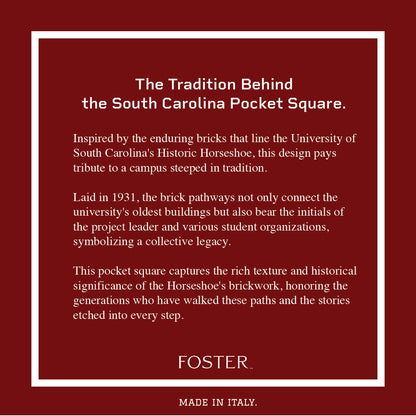 South Carolina Gamecocks Men's Silk Pocket Square