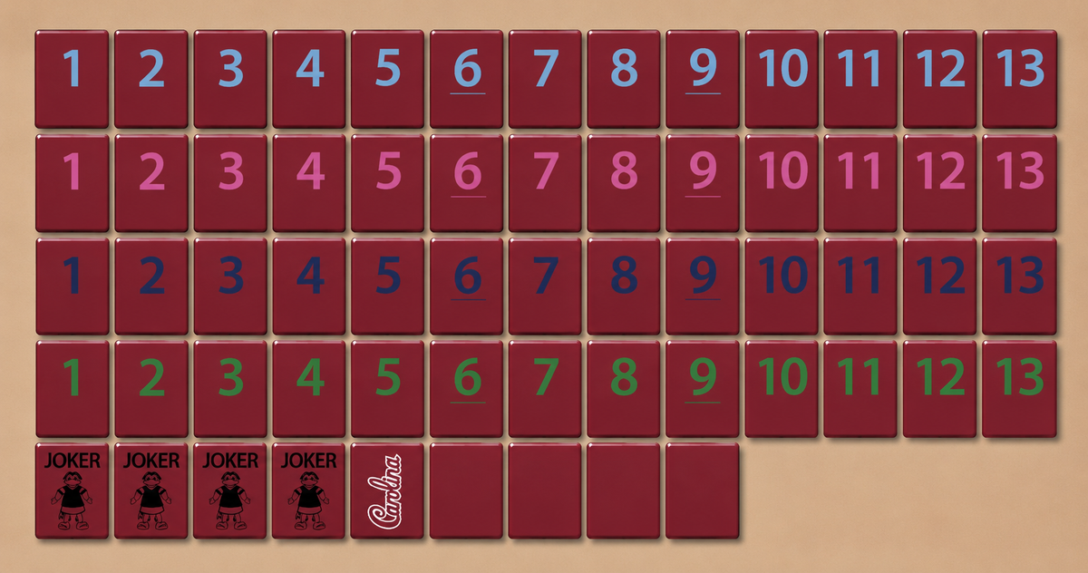 South Carolina Rummy tiles