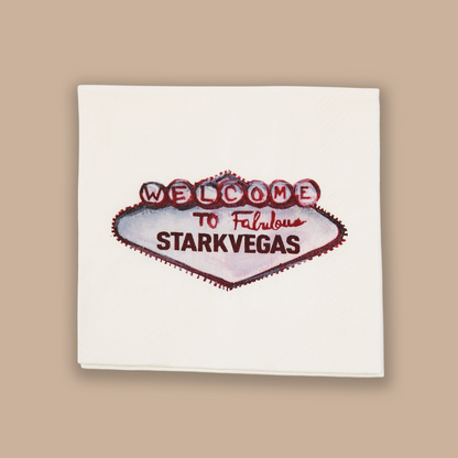 Starkvegas Napkin Set, Set of 20, MS State Napkins