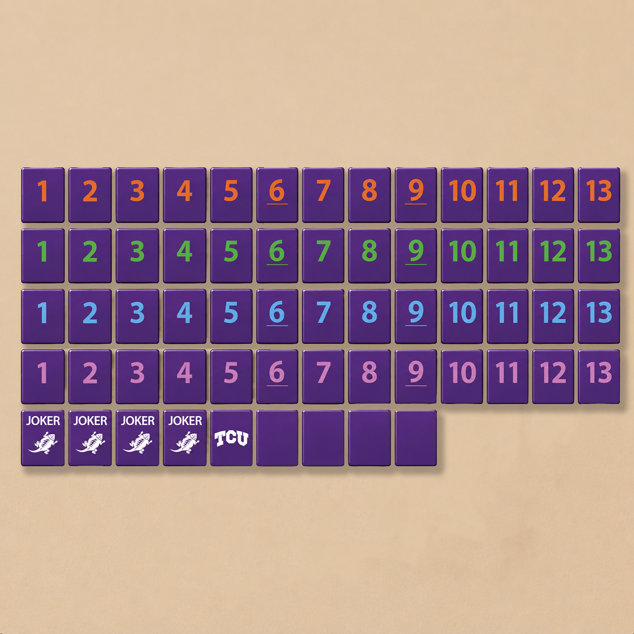TCU®  Collegiate Rummy Tile Game