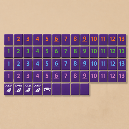 TCU®  Collegiate Rummy Tile Game