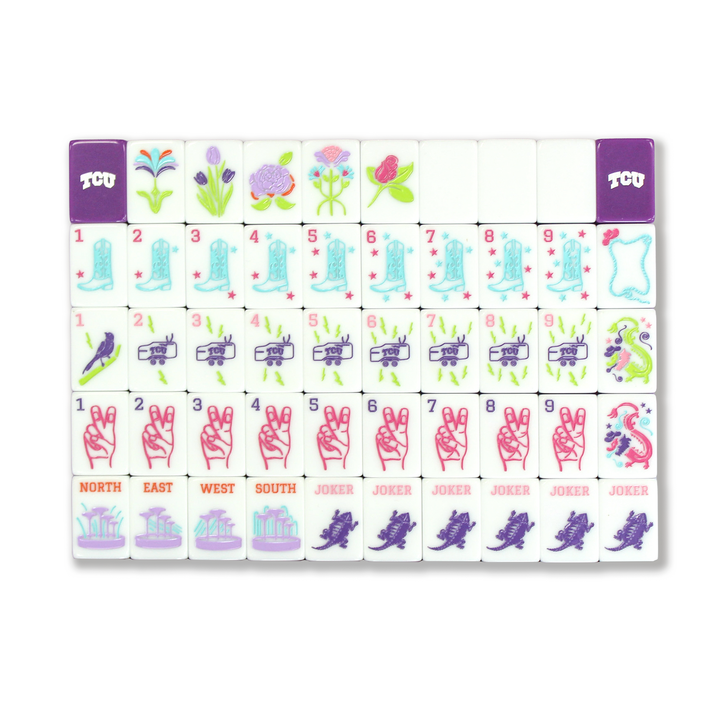 TCU Mahjong Tiles