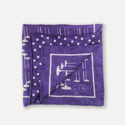 TCU Horned Frogs Men's Silk Pocket Square