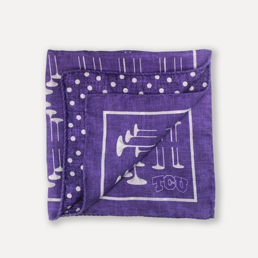 TCU Horned Frogs Men's Silk Pocket Square