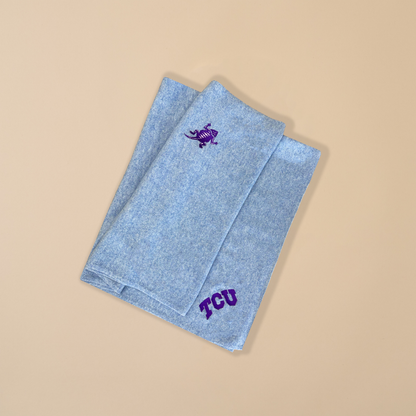TCU blue cashmere