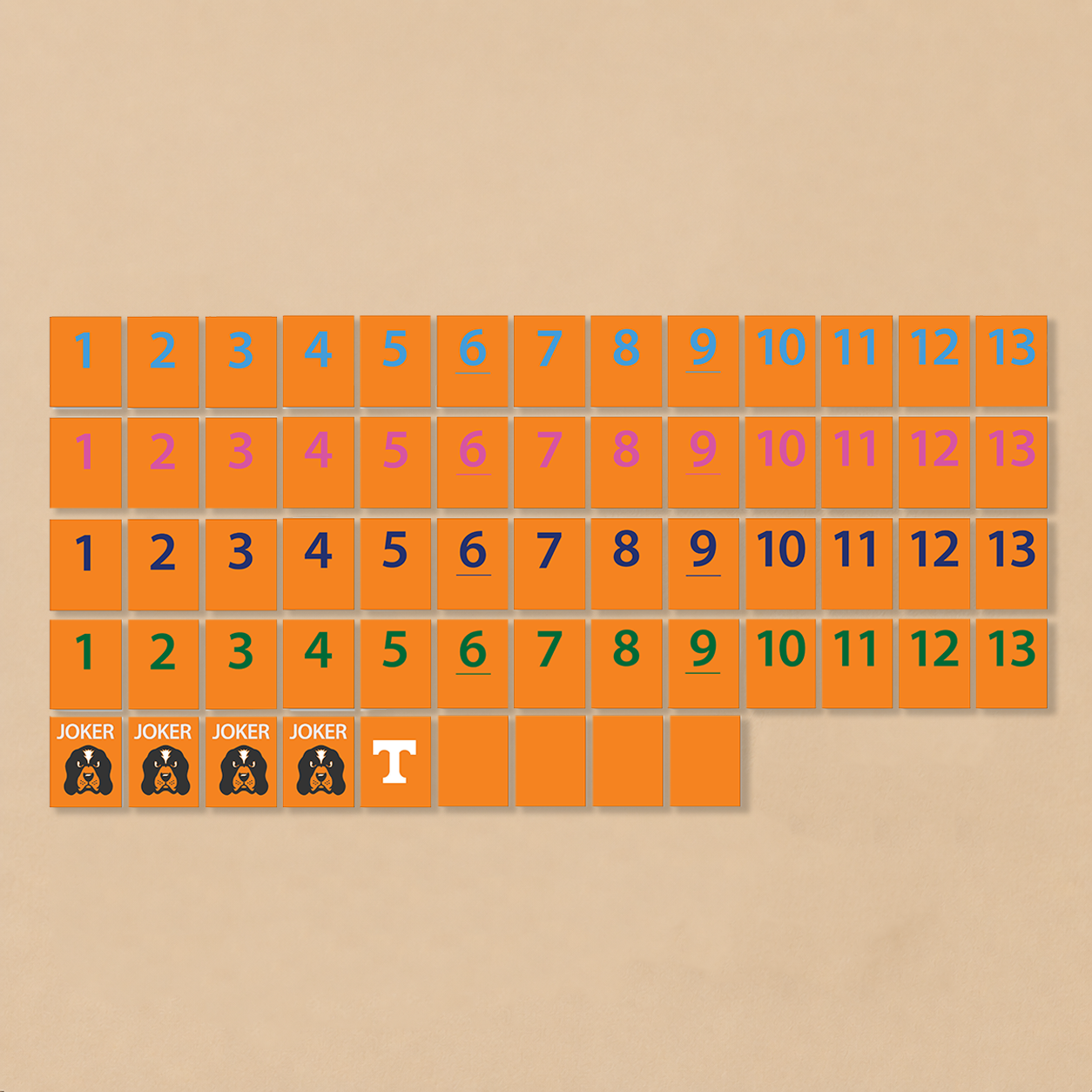 University of Tennessee® Collegiate Rummy Tile Game