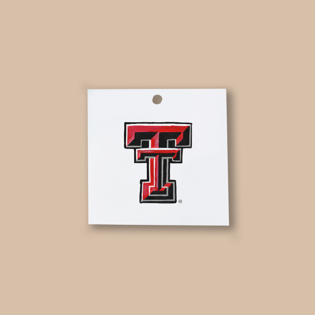 Texas Tech Logo Gift Tag Set