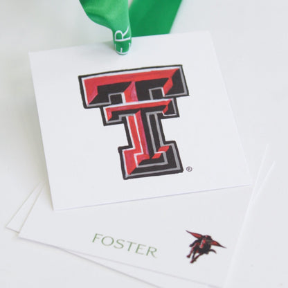 Texas Tech Logo gift tag by FOSTER