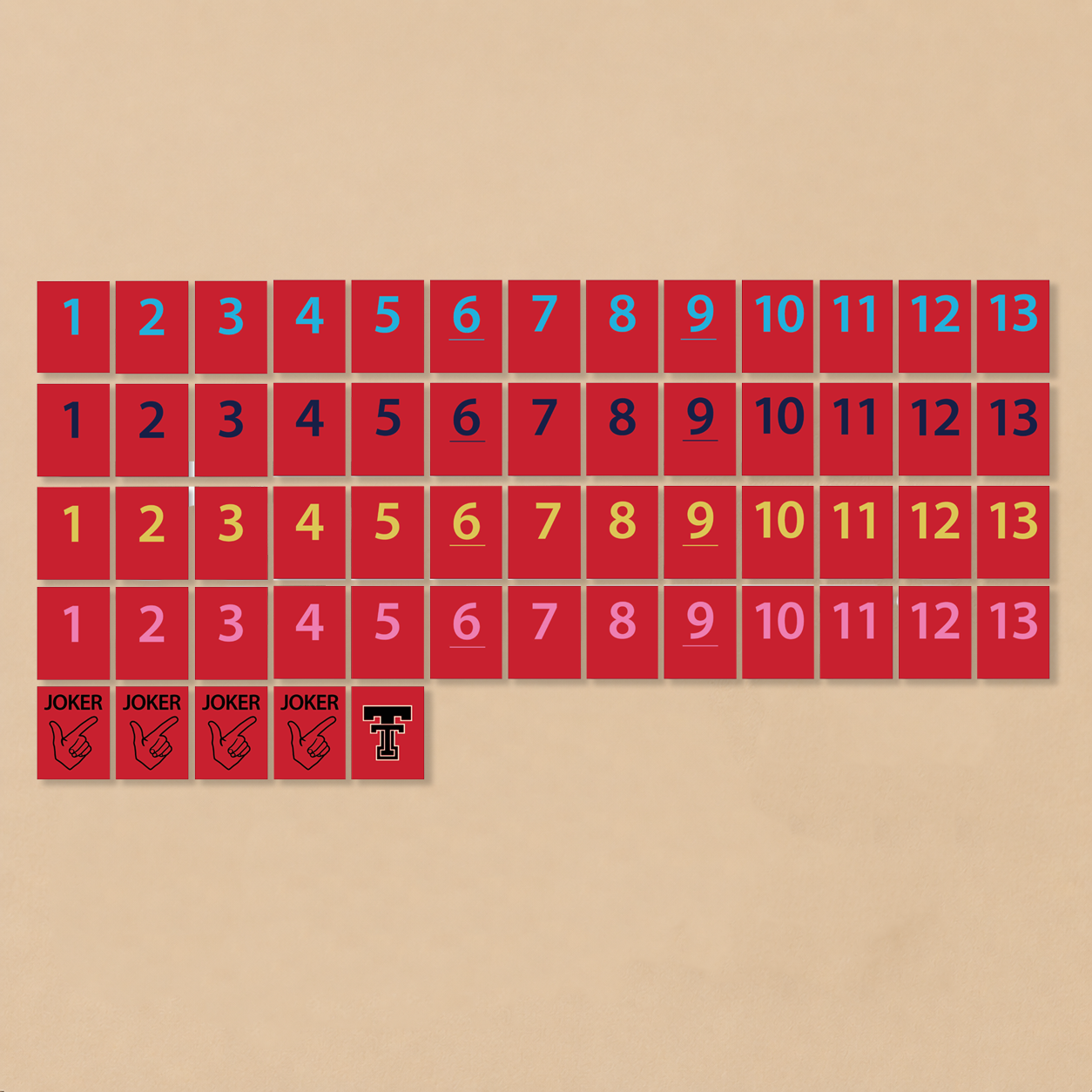 Texas Tech® Collegiate Rummy Tile Game