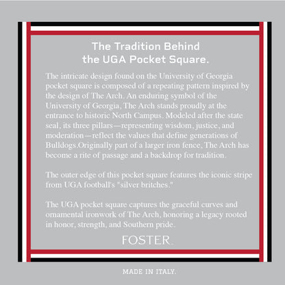 Georgia Men's Silk Pocket Square