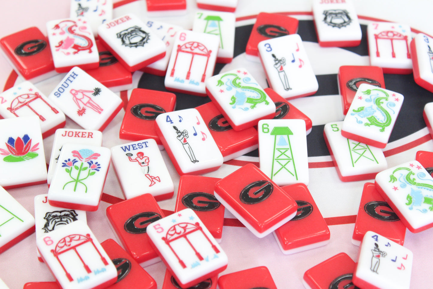 The Go Dawgs Line Mahjong Tiles