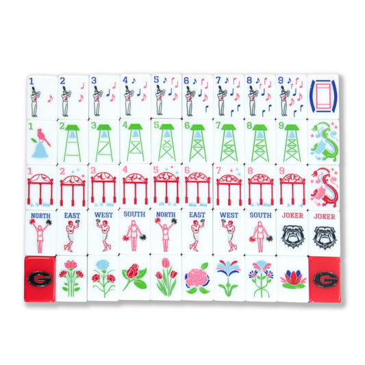 The Go Dawgs Line Mahjong Tiles