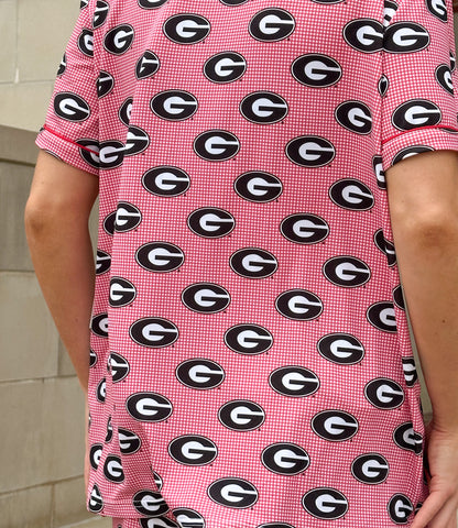 Georgia Bulldog Shorty Pajama