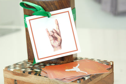 UT Hook Em Horns gift tags by FOSTER. Graduation gift tags. 