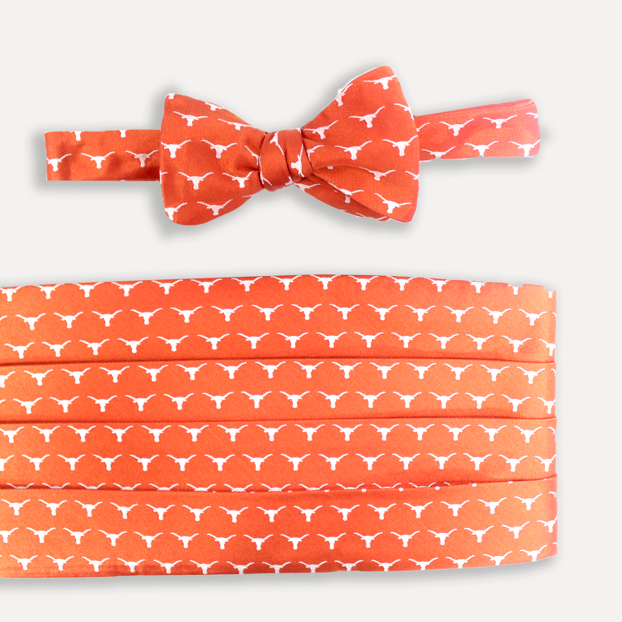 UT Longhorns Silk Cummerbund Set