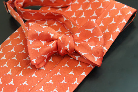 UT Longhorns Silk Cummerbund Set