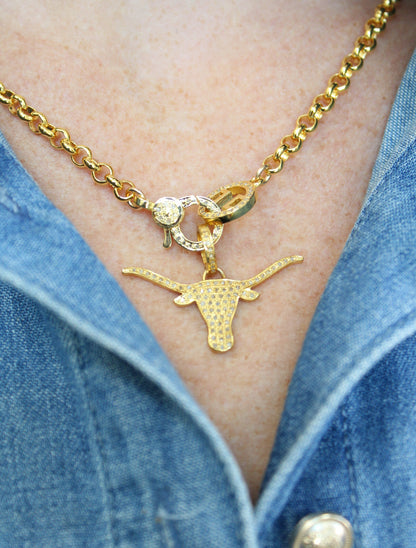 University of Texas Longhorn Diamond Pendant