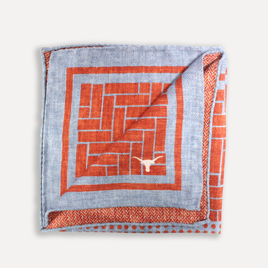 UT Longhorn's Men's Silk Pocket Square