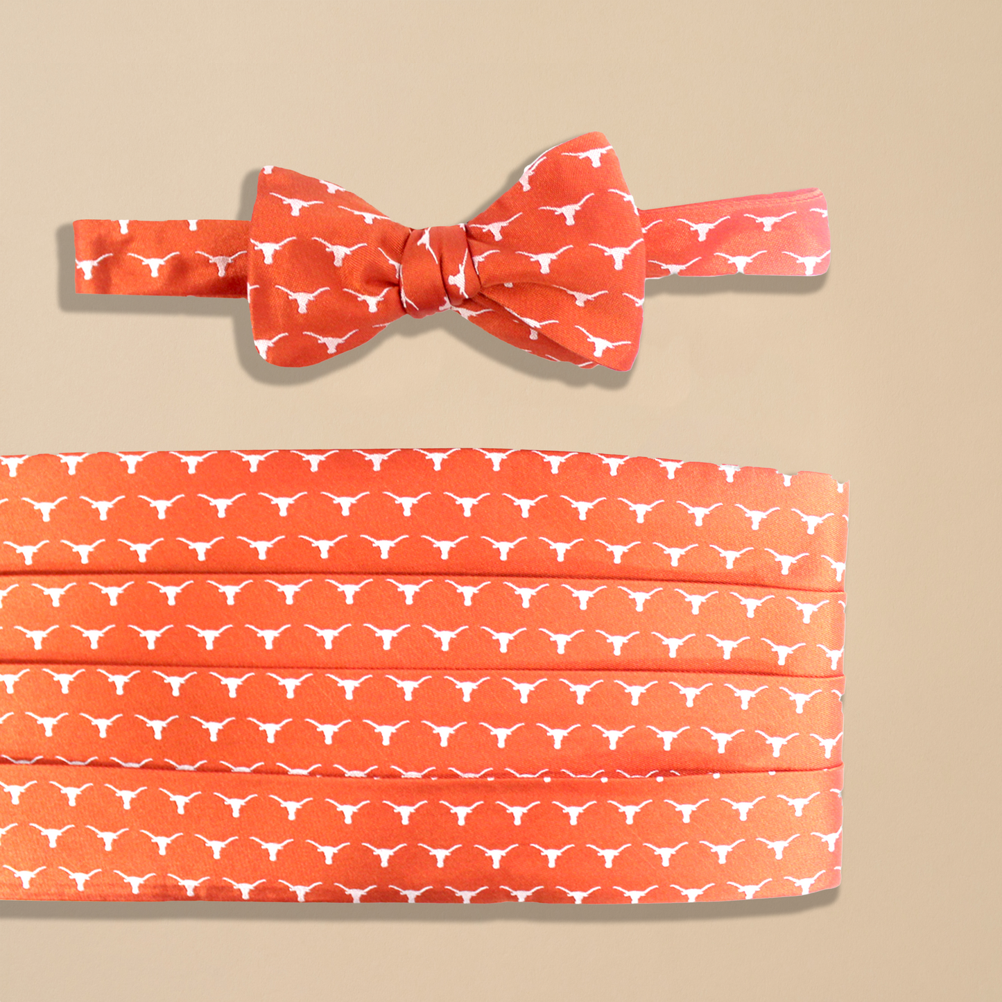UT Longhorns Silk Cummerbund Set