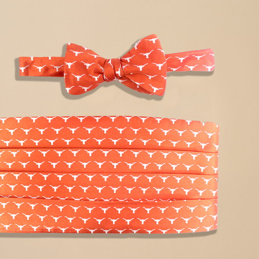 UT Longhorns Silk Cummerbund Set