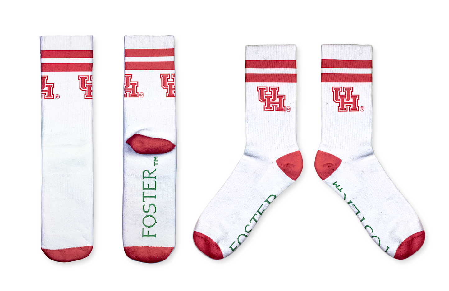 U of Houston Retro Crew Socks
